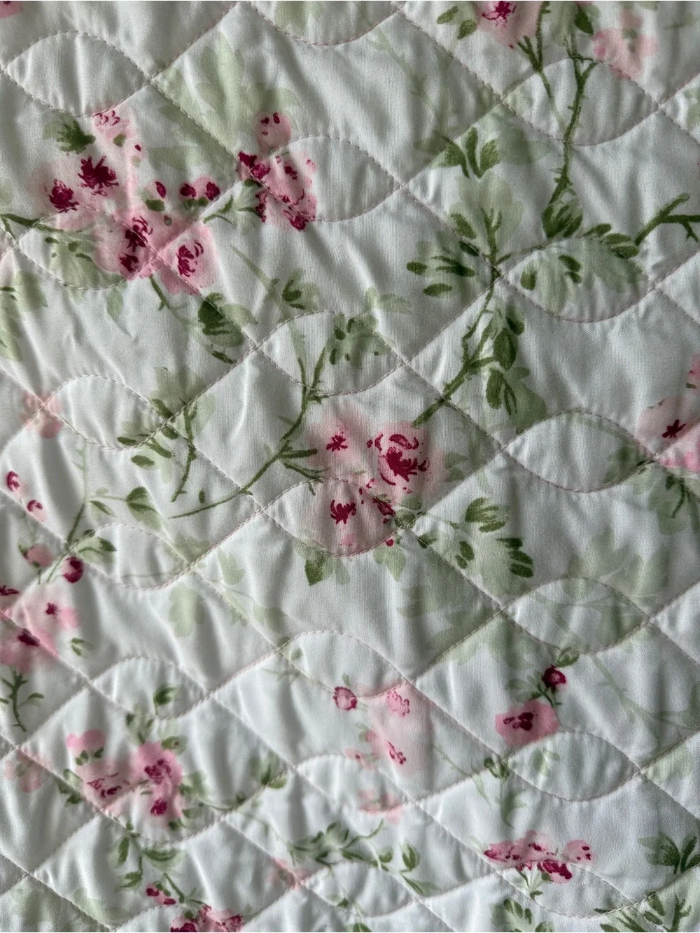 Simply Shabby Chic King Quilt Pink Floral Reversible Cottagecore
